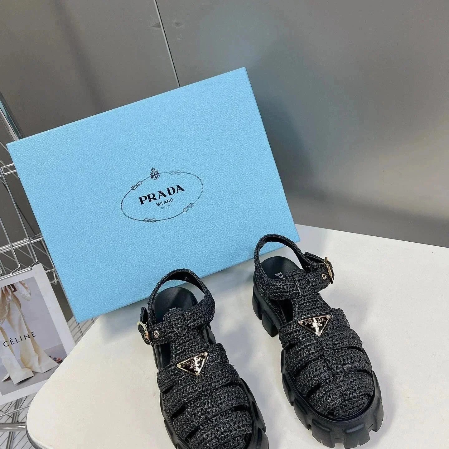 Prada Cleo Woven Sandals [40 styles] | 7571280304